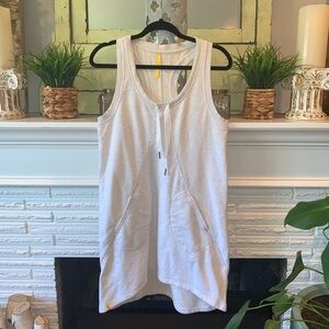 Lole Racerback Hi Lo Gray Activewear Casual Dress Size Large Pockets